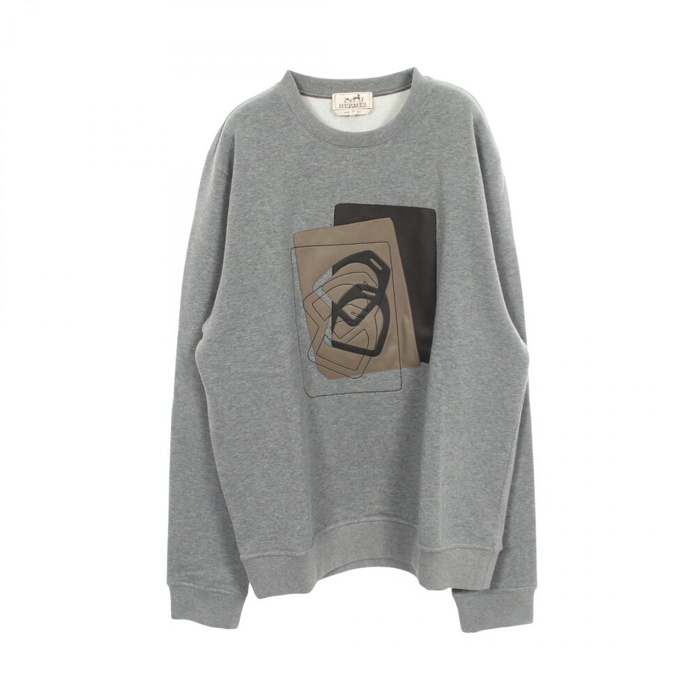 Hermes Leather Patch Sweatshirt Long #367422H58B